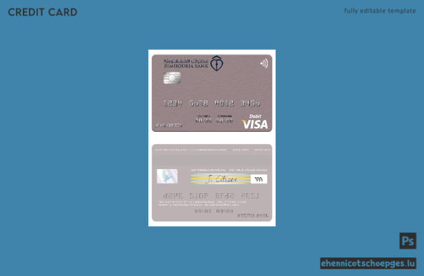 Beispielvorschau der Libyschen Jumhouria Bank Visa-Debitkarte